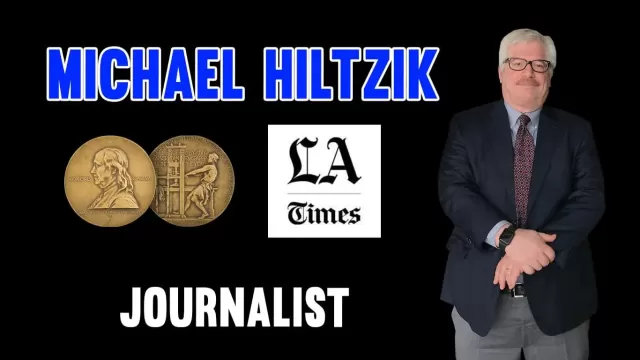 Michael Hiltzik poses at The Fallen State studio