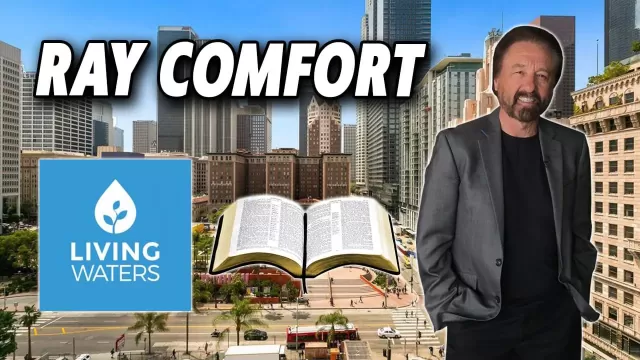 Ray Comfort poses at The Fallen State studio