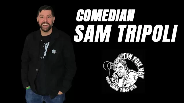 Sam Tripoli poses at The Fallen State studio