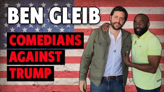 Ben Gleib and Jesse Lee Peterson pose at The Fallen State studio