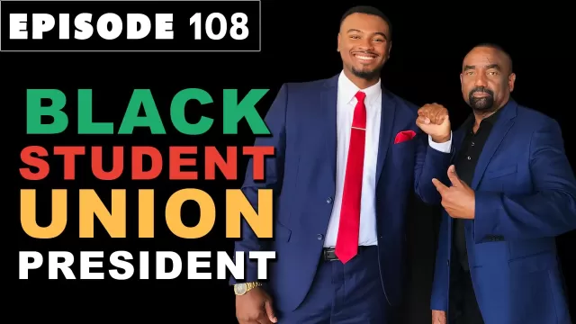 Host Jesse Lee Peterson poses with guest Joshua Daniel.