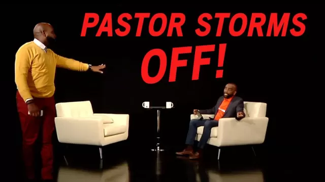 Pastor Curt D. Thomas and host Jesse Lee Peterson at The Fallen State studio